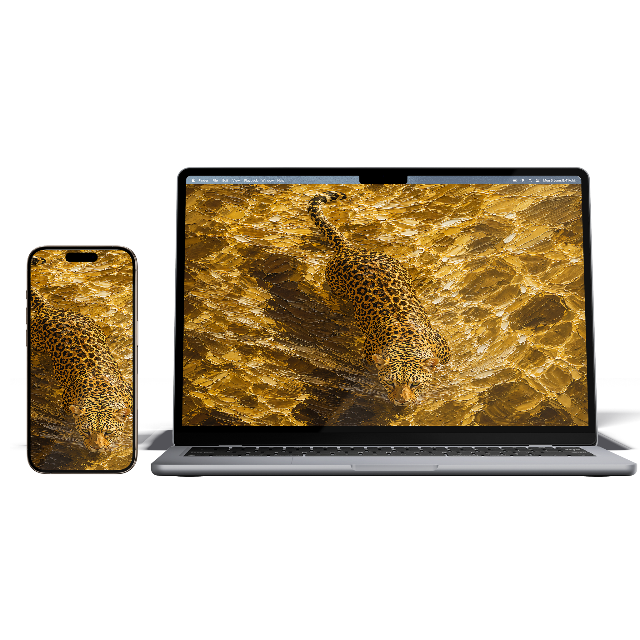 'Golden Leopard' Akiyo single (Designed for all screens)